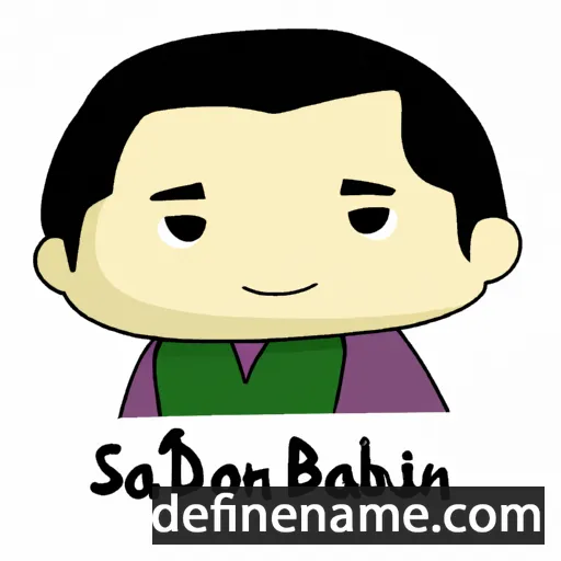 cartoon of the name Sabah ad-Din