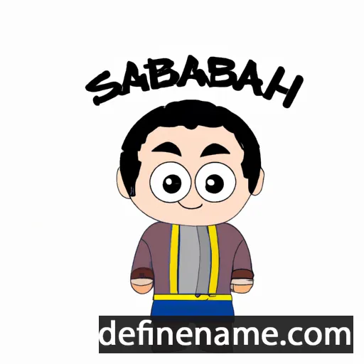 cartoon of the name Sabahudin