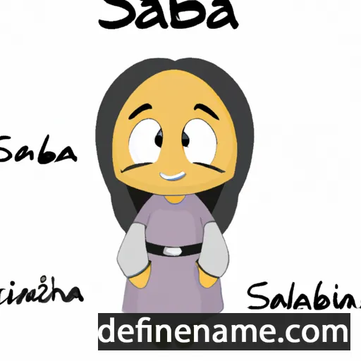 cartoon of the name Sabia