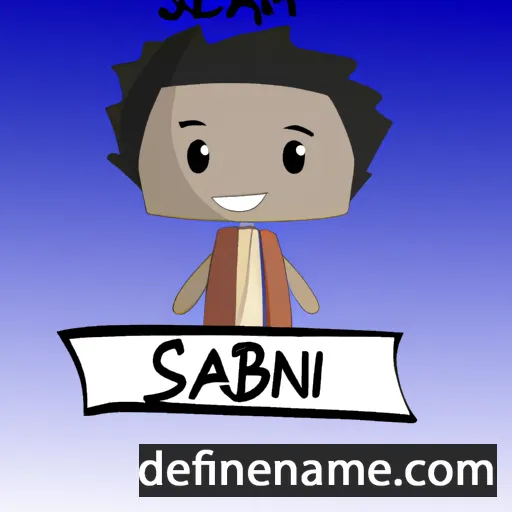 cartoon of the name Sabien