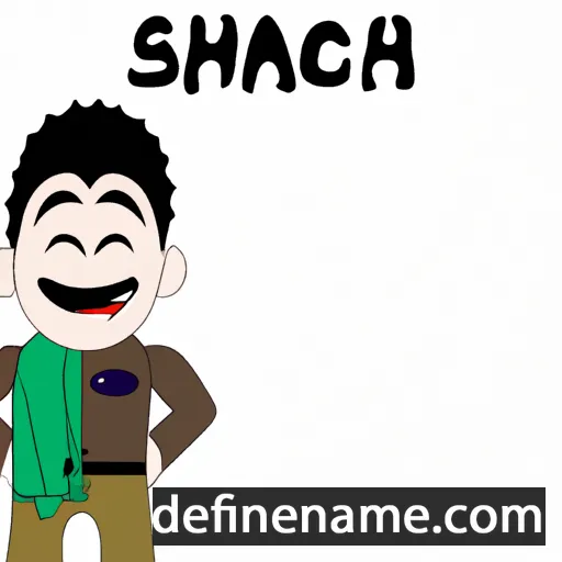 cartoon of the name Sachairi