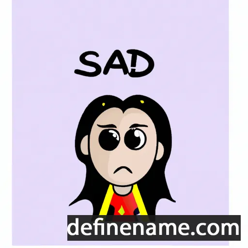 cartoon of the name Sadaf