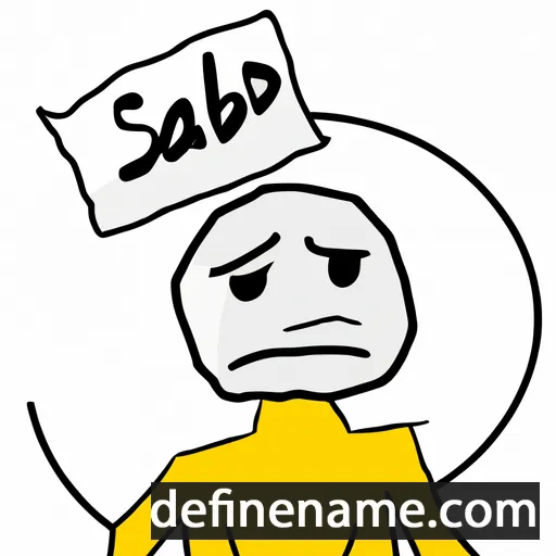 cartoon of the name Sadb