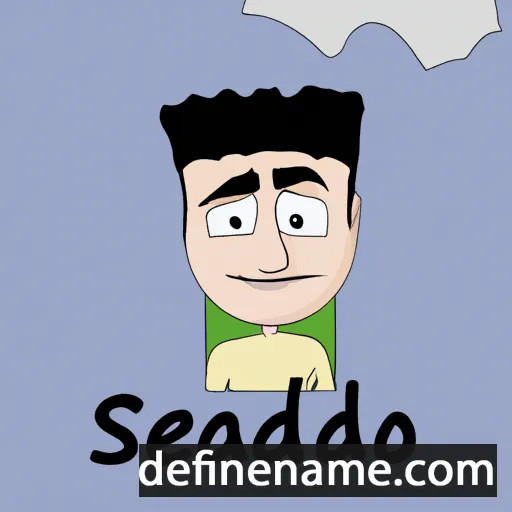 cartoon of the name Sadegh