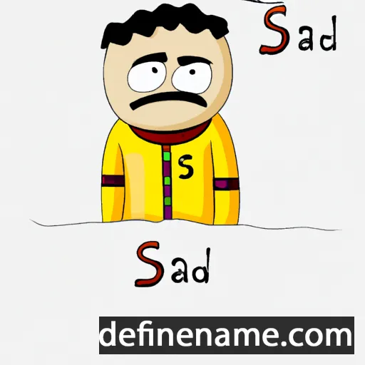 cartoon of the name Sadi