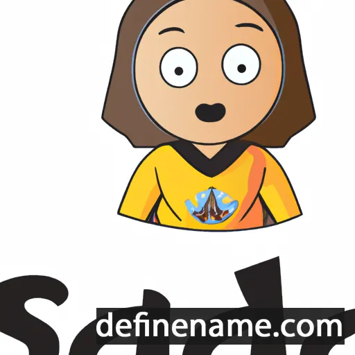 cartoon of the name Sadia