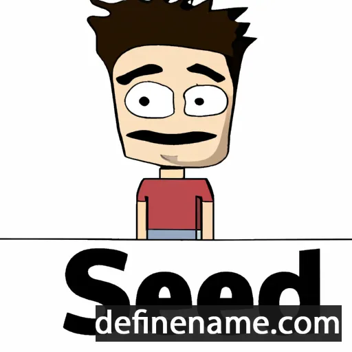 cartoon of the name Saeed