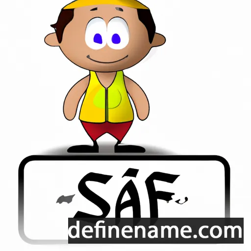 cartoon of the name Safi