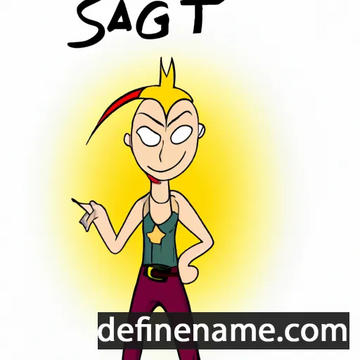 cartoon of the name Sagit