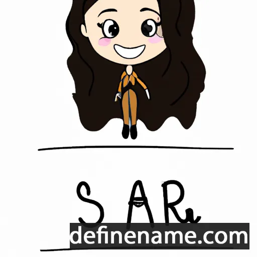 cartoon of the name Sahar