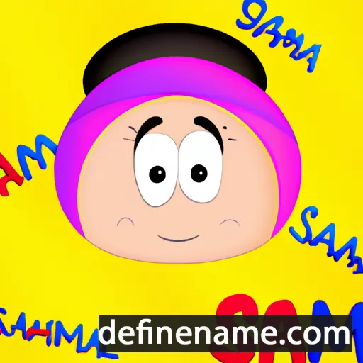 cartoon of the name Saima