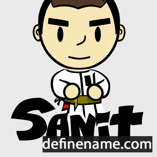 cartoon of the name Saint