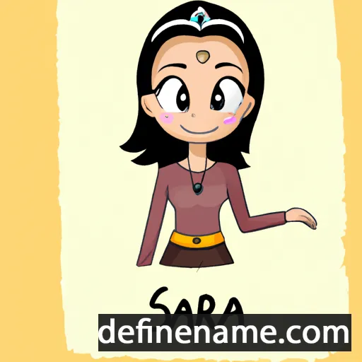 cartoon of the name Saira