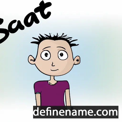 cartoon of the name Sait