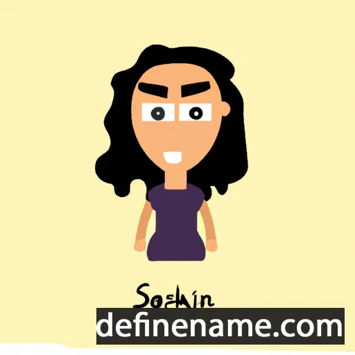 cartoon of the name Sakineh