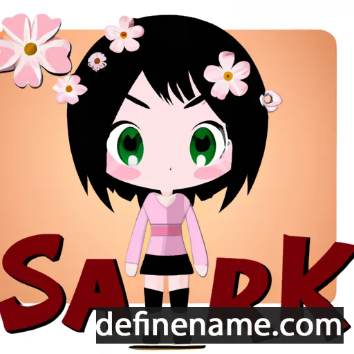 cartoon of the name Sakura