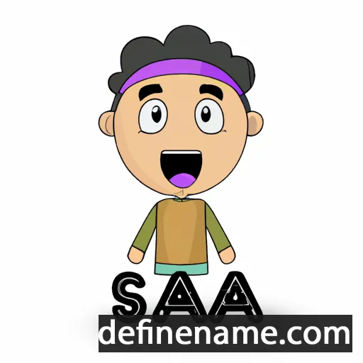 cartoon of the name Salah