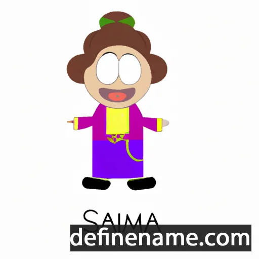 cartoon of the name Salama