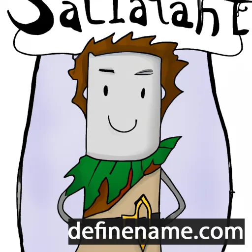 cartoon of the name Salathiel