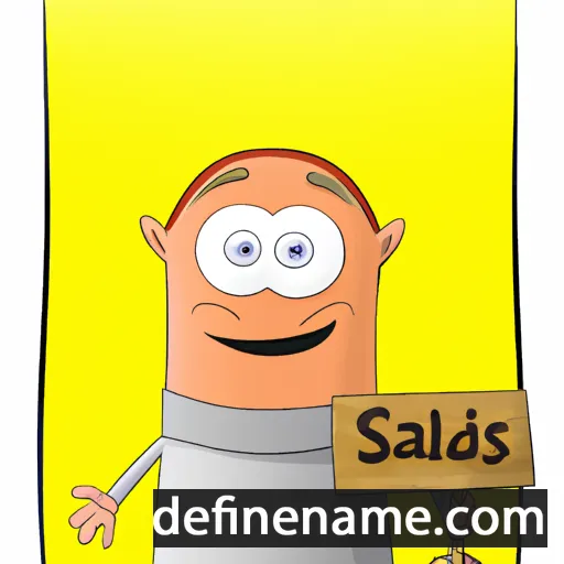 cartoon of the name Saldís