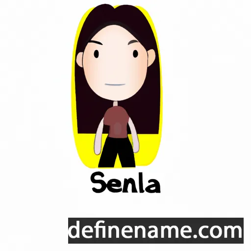 cartoon of the name Salena