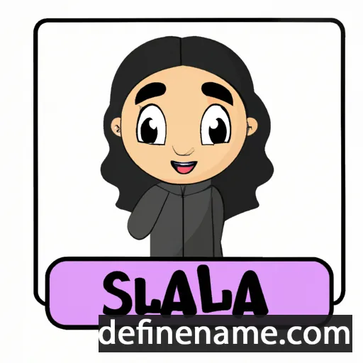 cartoon of the name Salha