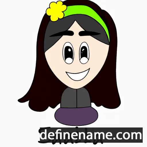 cartoon of the name Saliha