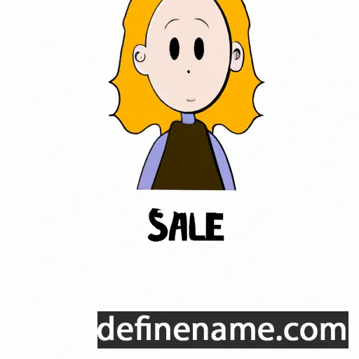 cartoon of the name Sallie