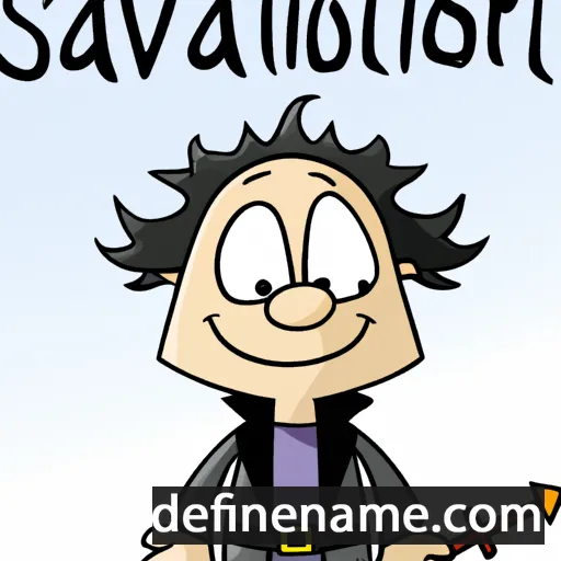 cartoon of the name Salvator