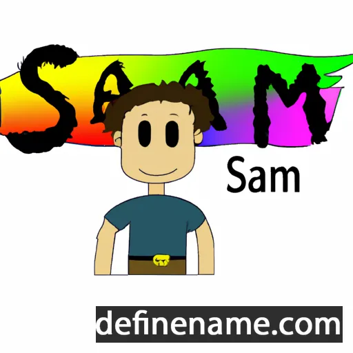 cartoon of the name Sam