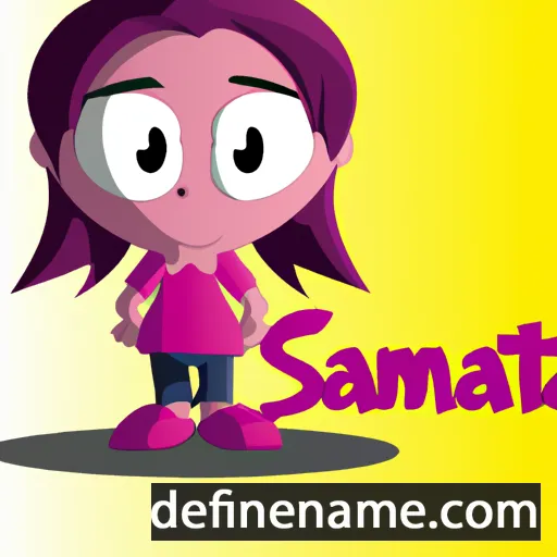 cartoon of the name Samanta