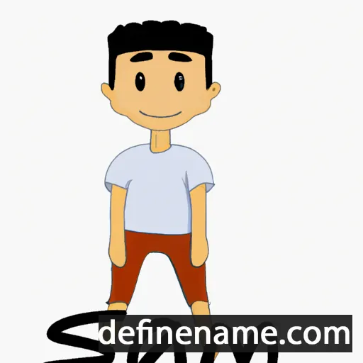 cartoon of the name Samed