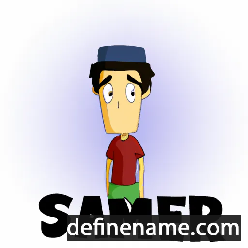 cartoon of the name Sameer