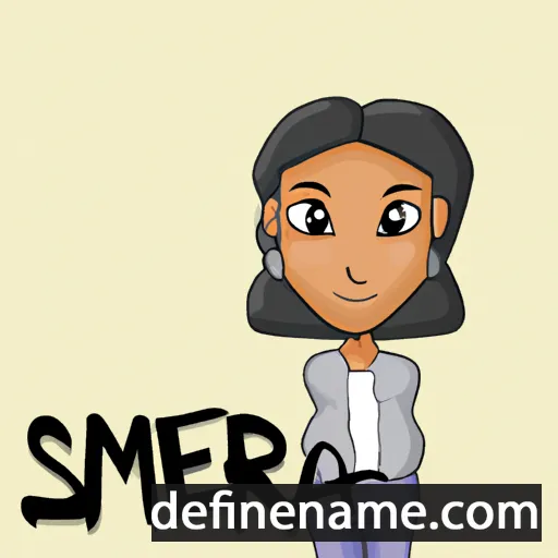 cartoon of the name Sameera