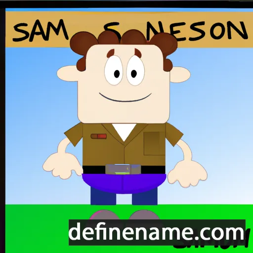 cartoon of the name Sampson