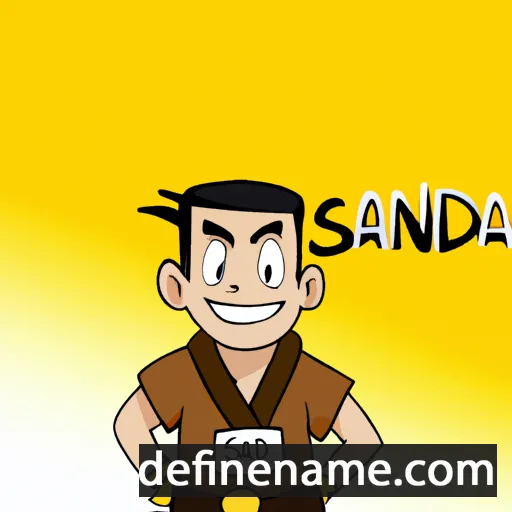 cartoon of the name Sanda