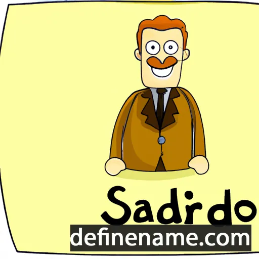 cartoon of the name Sandford