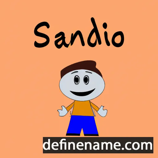 cartoon of the name Sandip