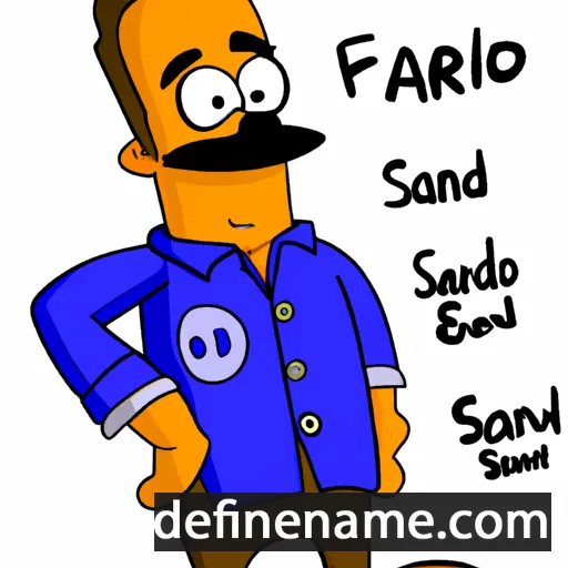 cartoon of the name Sanford