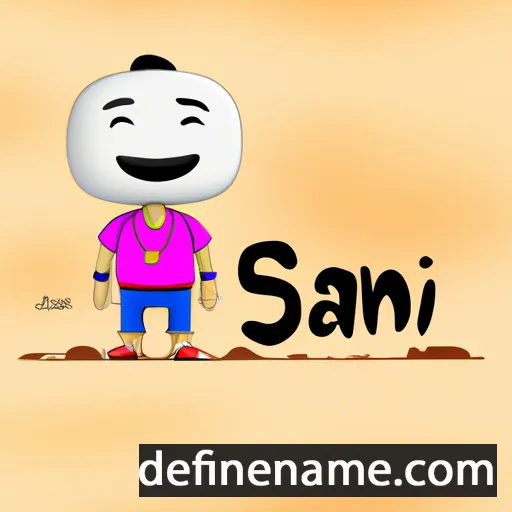 cartoon of the name Sani