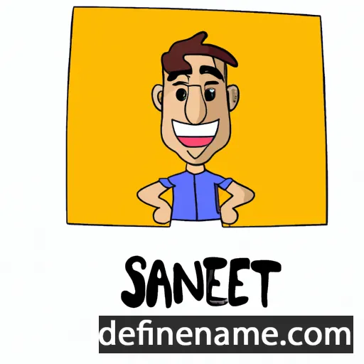 cartoon of the name Sanjeet