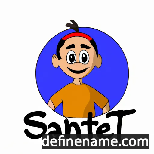 cartoon of the name Sanjit