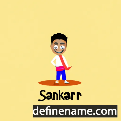 cartoon of the name Sankar