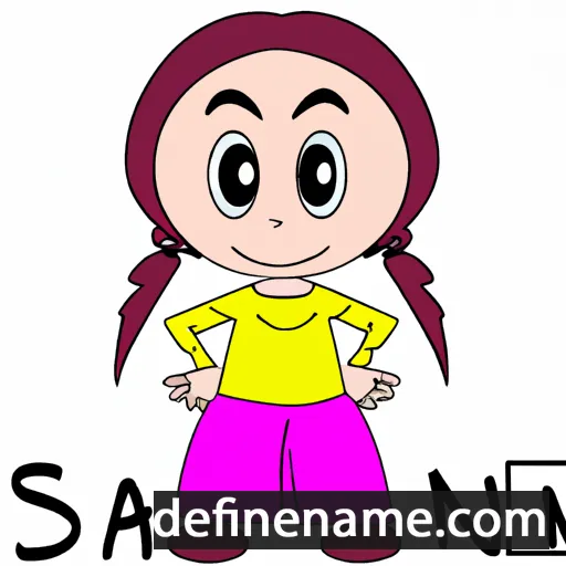 cartoon of the name Sanni