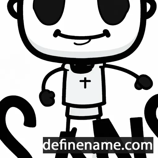 cartoon of the name Sans