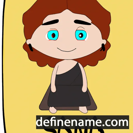 cartoon of the name Sansa