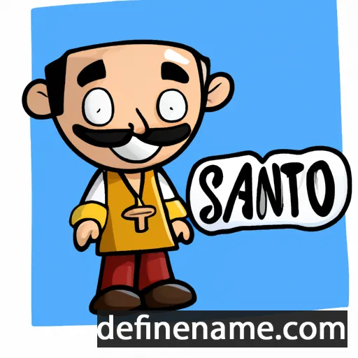 cartoon of the name Santo