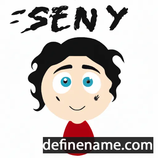 cartoon of the name Şenay