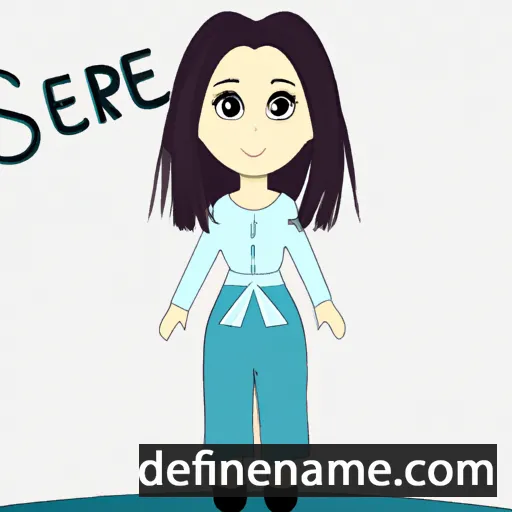 cartoon of the name Şerife