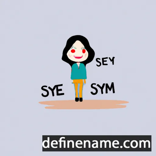 cartoon of the name Şeyma